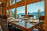Gather for a memorable meal with breathtaking views of Whitefish Lake.